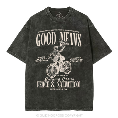 Good News Christian Washed T-Shirt