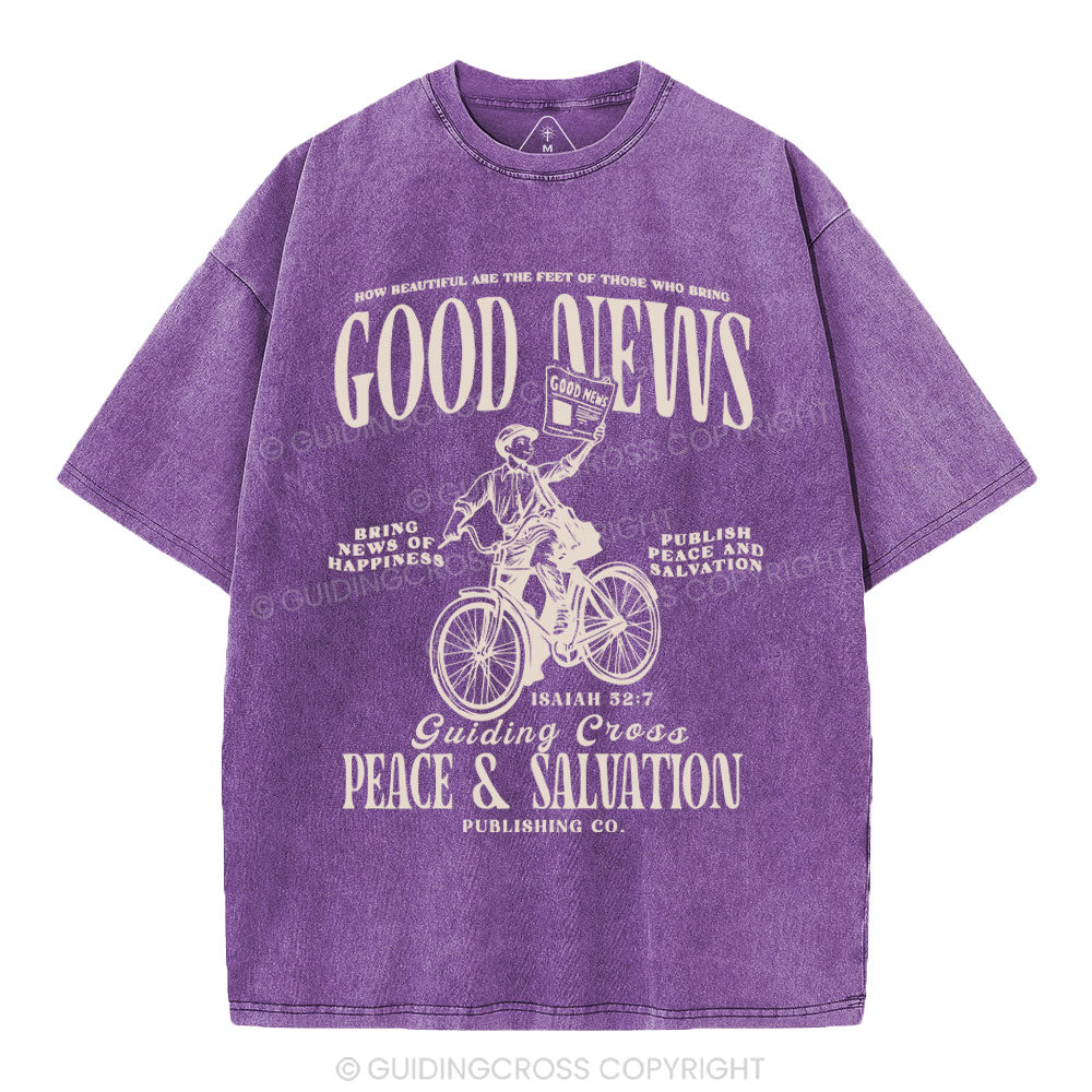 Good News Christian Washed T-Shirt