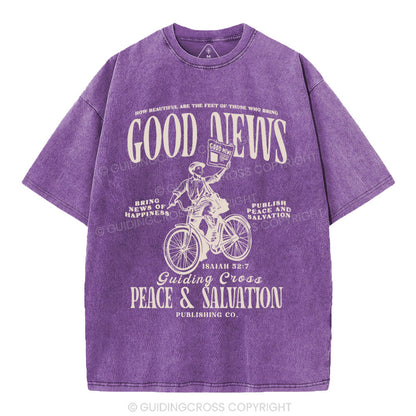 Good News Christian Washed T-Shirt