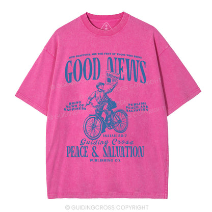 Good News Christian Washed T-Shirt