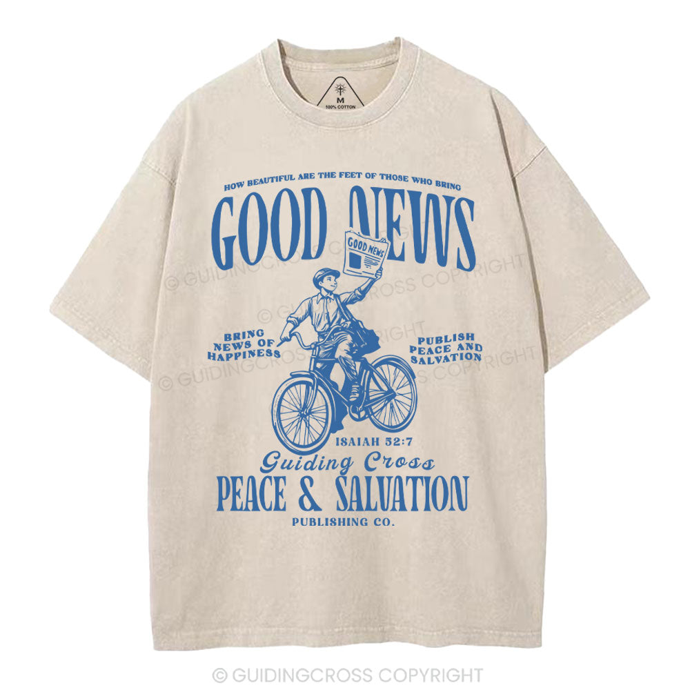 Good News Christian Washed T-Shirt