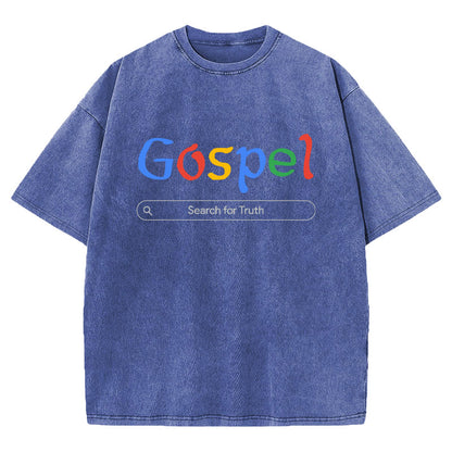 Gospel Christian Washed T-shirt