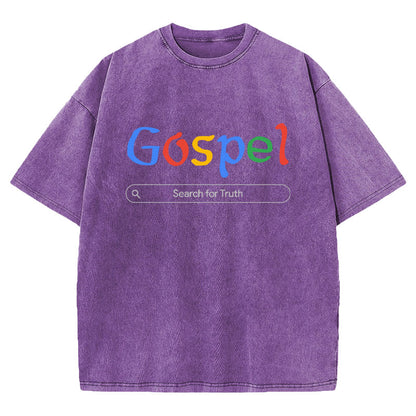 Gospel Christian Washed T-shirt