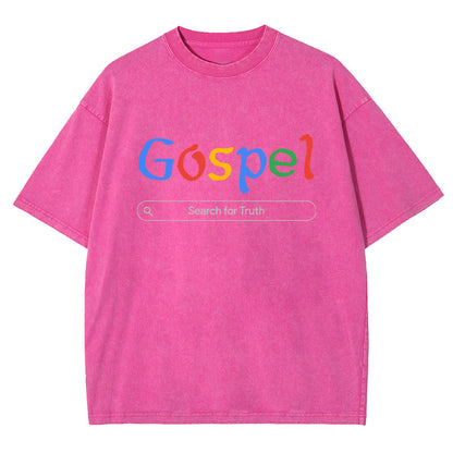 Gospel Christian Washed T-shirt