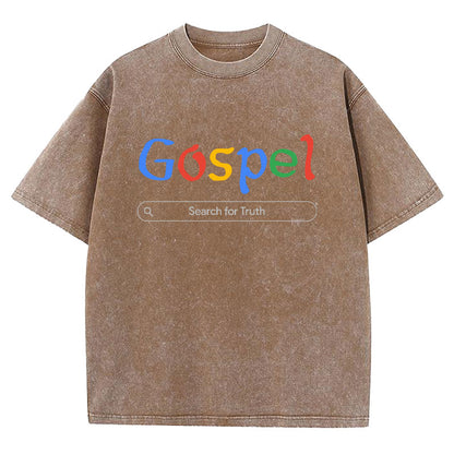 Gospel Christian Washed T-shirt