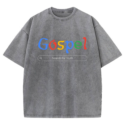 Gospel Christian Washed T-shirt