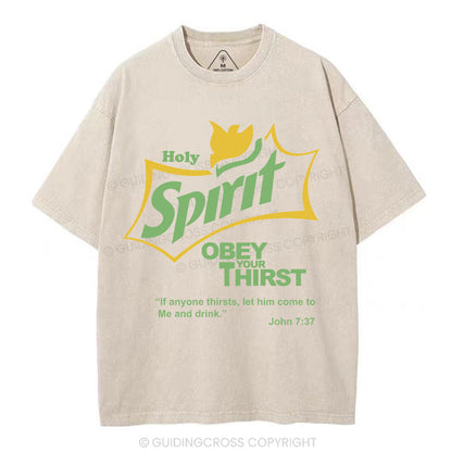 Holy Spirit Christian Washed T-Shirt