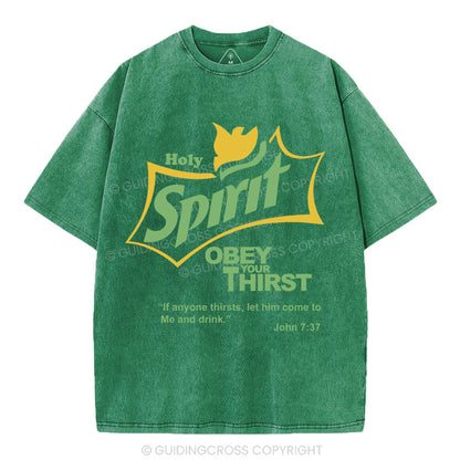 Holy Spirit Christian Washed T-Shirt