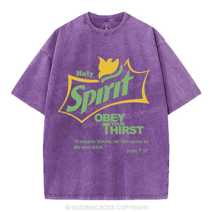 Holy Spirit Christian Washed T-Shirt