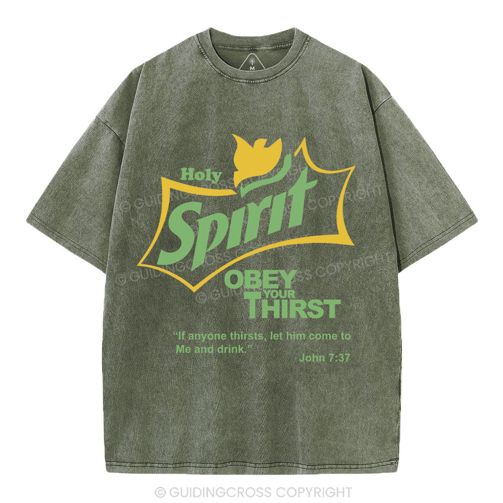 Holy Spirit Christian Washed T-Shirt