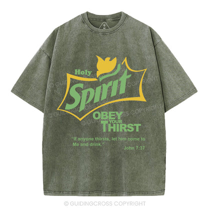 Holy Spirit Christian Washed T-Shirt