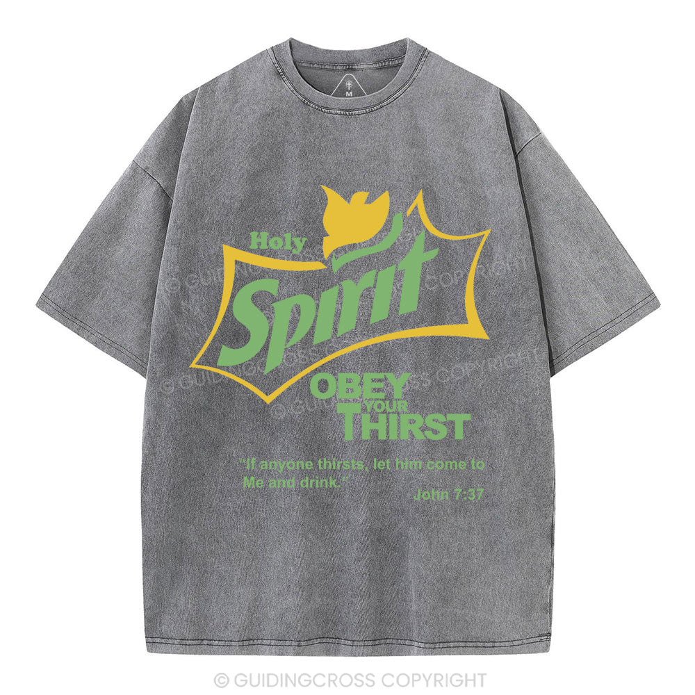 Holy Spirit Christian Washed T-Shirt