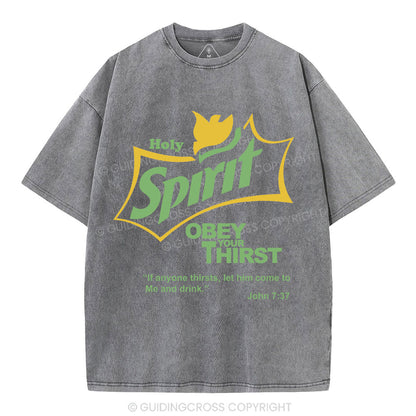 Holy Spirit Christian Washed T-Shirt
