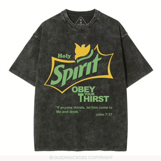 Holy Spirit Christian Washed T-Shirt