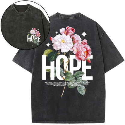 Hope Is Foundational To Faith Christian Washed T-Shirt