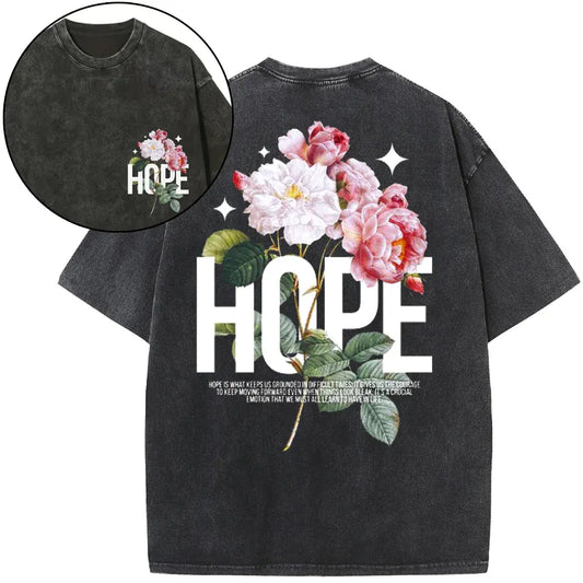 Hope Is Foundational To Faith Christian Washed T-Shirt