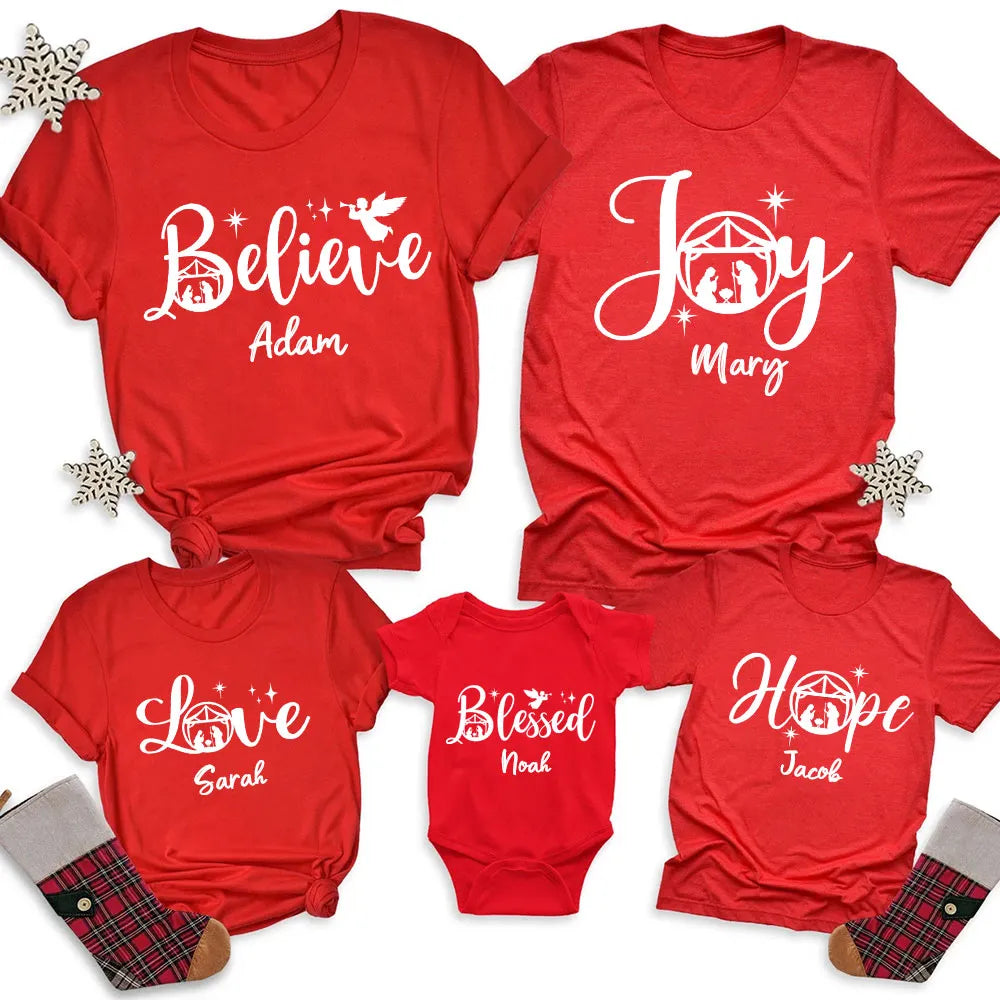 Personalized True Story Christmas Family Matching Shirts