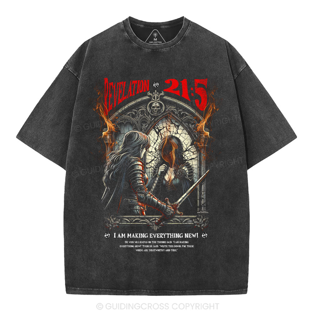 I Am Making Everything New Christian Washed T-Shirt