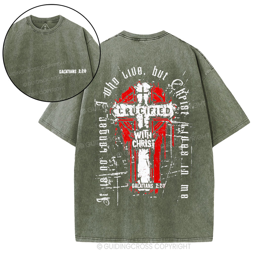 I Have Been Crucified With Christ Christian Washed T-Shirt