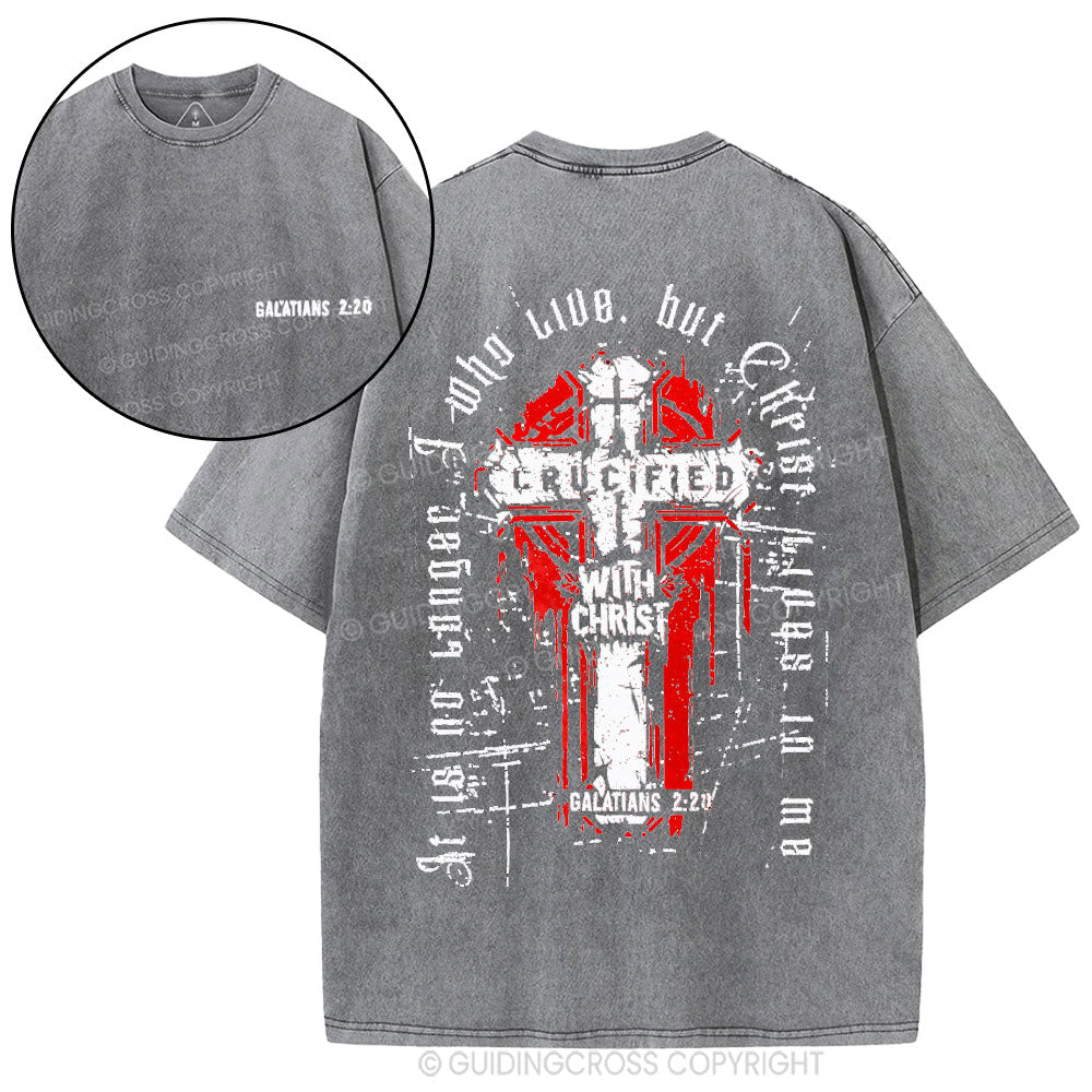 I Have Been Crucified With Christ Christian Washed T-Shirt