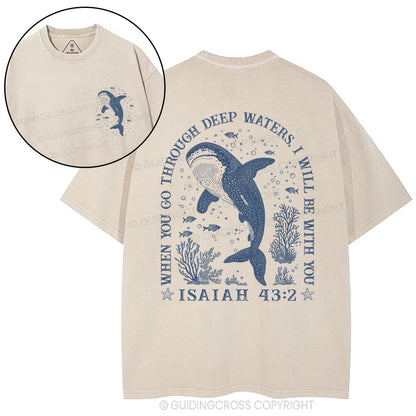 I Will Be With You Christian Washed T-Shirt