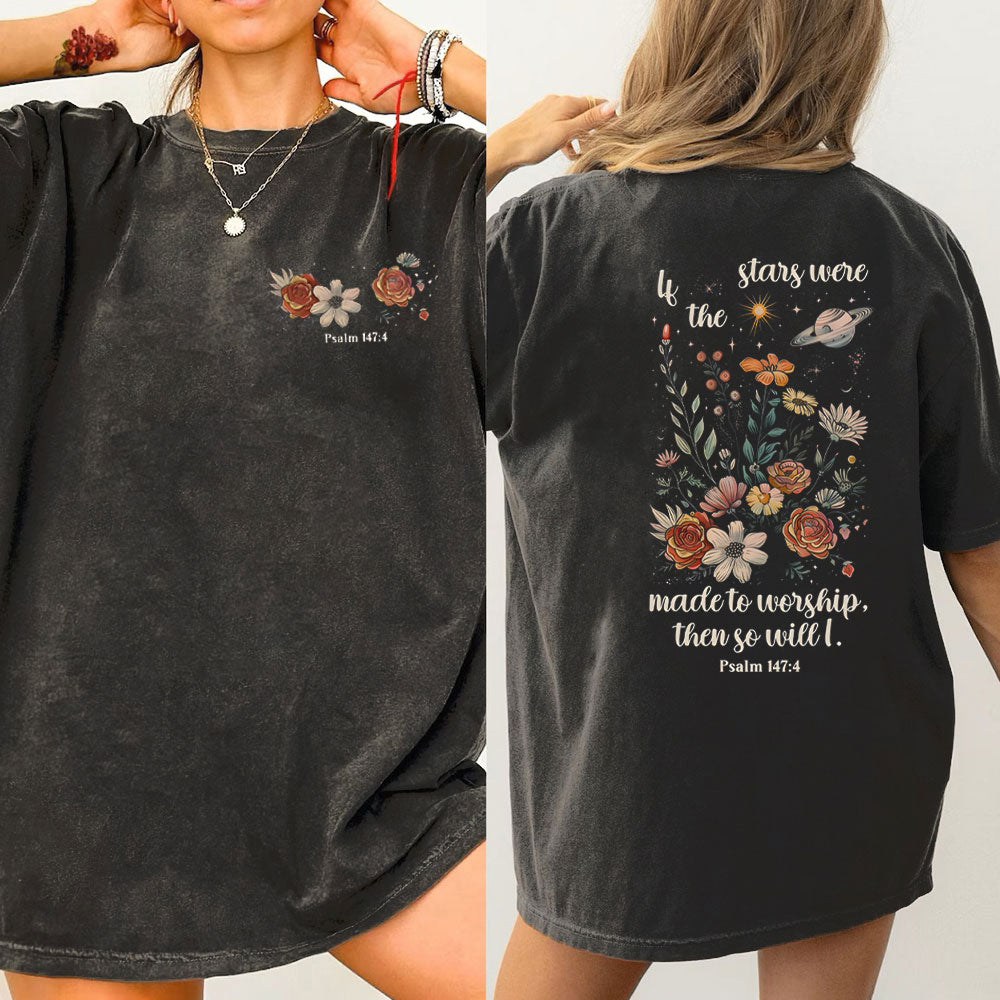 If The Stars Were Made To Worship Christian Washed T-Shirt