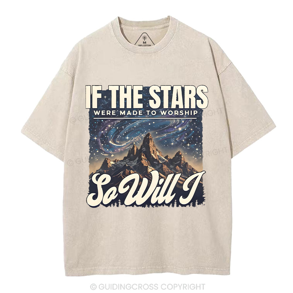 If The Stars Were Made To Worship Christian Washed T-Shirt