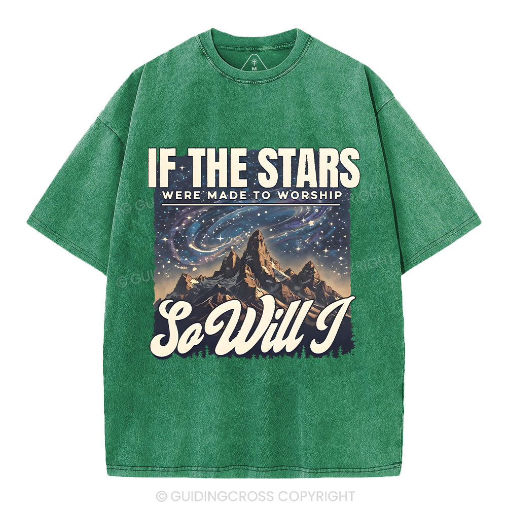 If The Stars Were Made To Worship Christian Washed T-Shirt