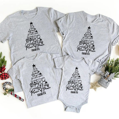 Isaiah 9:16 Christian Christmas Family Matching Shirts