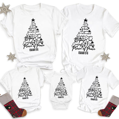 Isaiah 9:16 Christian Christmas Family Matching Shirts