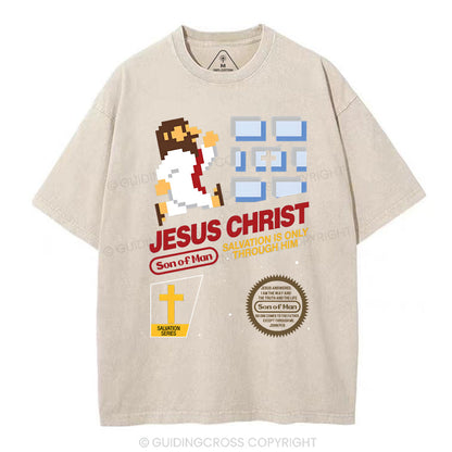Jesus Christ  Chirstian Washed T-Shirt