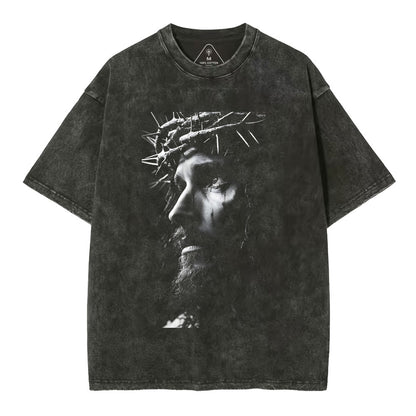 Jesus Christ Christian Washed T-Shirt