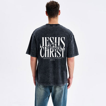 Jesus Christ Christian Washed T-Shirt