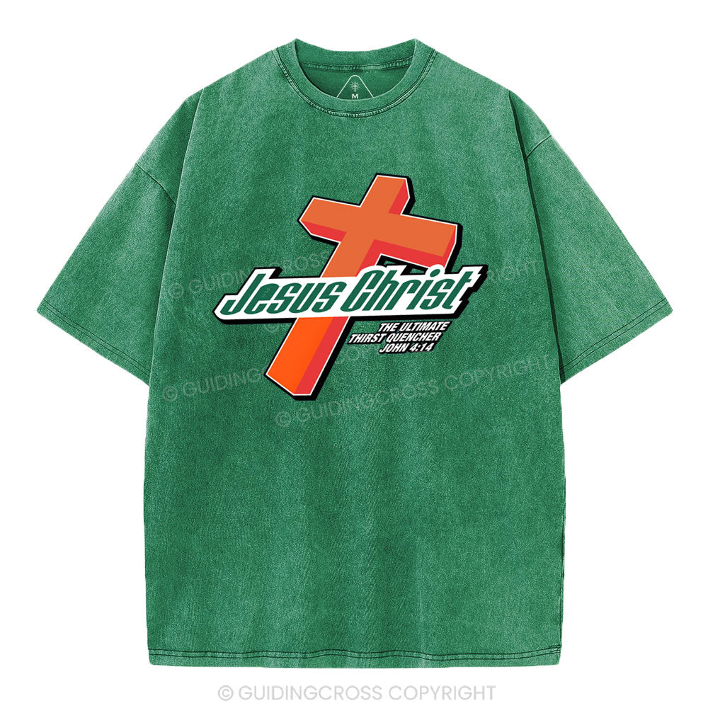 Jesus Christ Cross Christian Washed T-Shirt