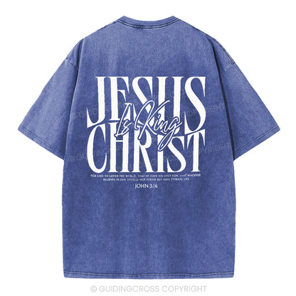 Jesus Christ Christian Washed T-Shirt