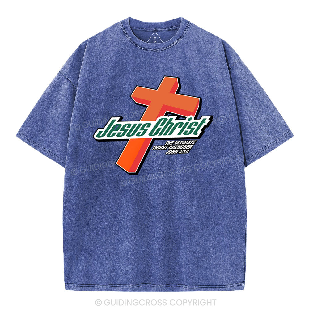Jesus Christ Cross Christian Washed T-Shirt