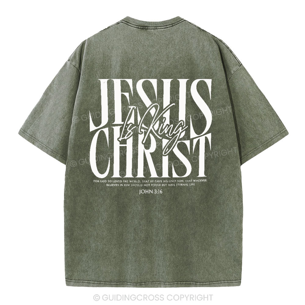 Jesus Christ Christian Washed T-Shirt