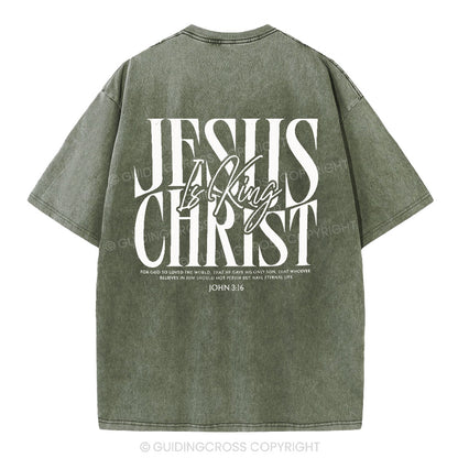 Jesus Christ Christian Washed T-Shirt