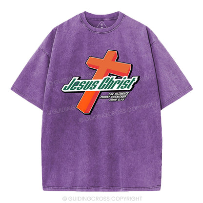 Jesus Christ Cross Christian Washed T-Shirt