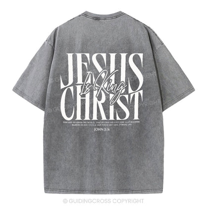 Jesus Christ Christian Washed T-Shirt