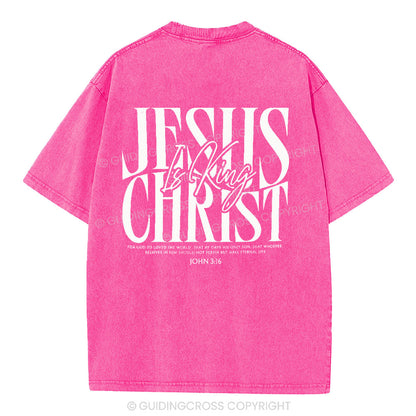 Jesus Christ Christian Washed T-Shirt