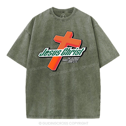 Jesus Christ Cross Christian Washed T-Shirt