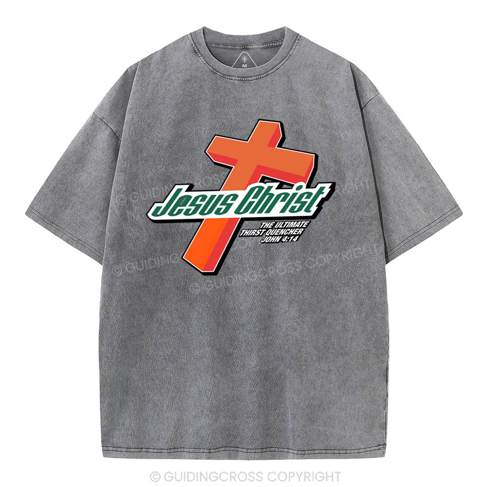 Jesus Christ Cross Christian Washed T-Shirt