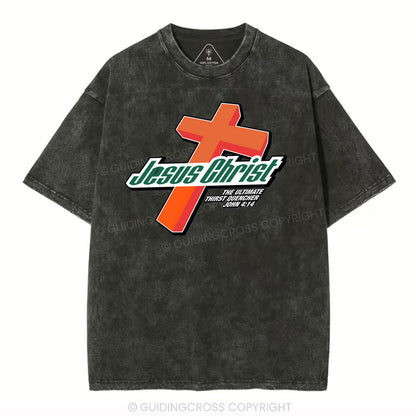 Jesus Christ Cross Christian Washed T-Shirt