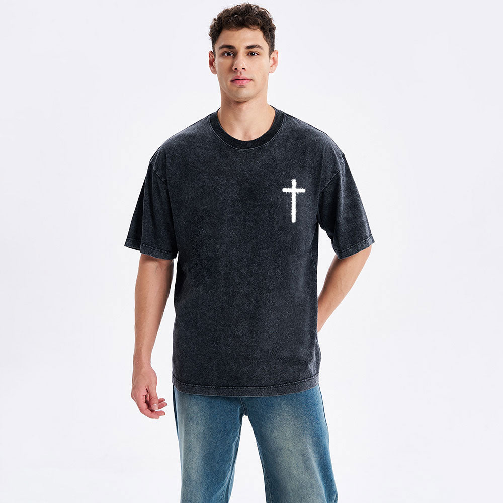 Jesus Is King Christian Washed T-Shirt
