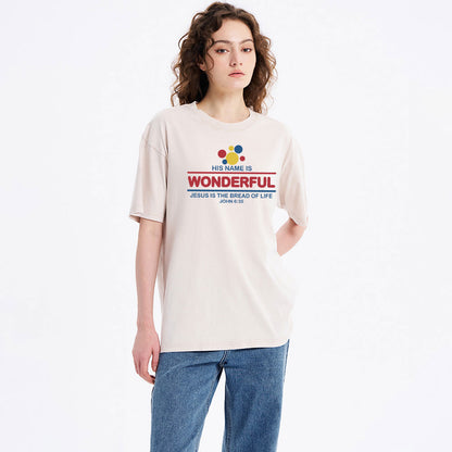 Jesus Is The Bread Of Life Christian Washed T-Shirt