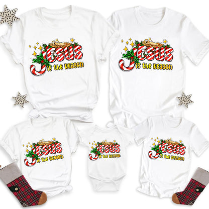 Jesus Is The Reason Christian Christmas Family Matching Shirts