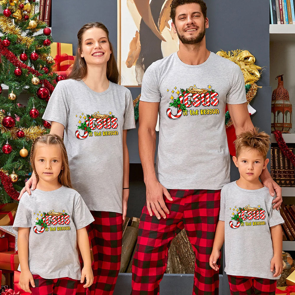 Jesus Is The Reason Christian Christmas Family Matching Shirts