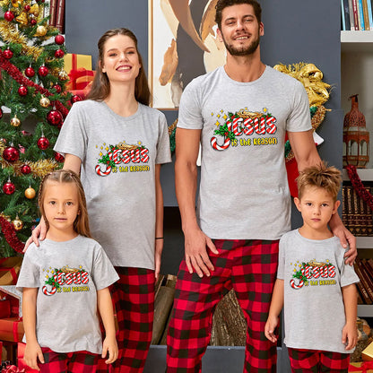Jesus Is The Reason Christian Christmas Family Matching Shirts