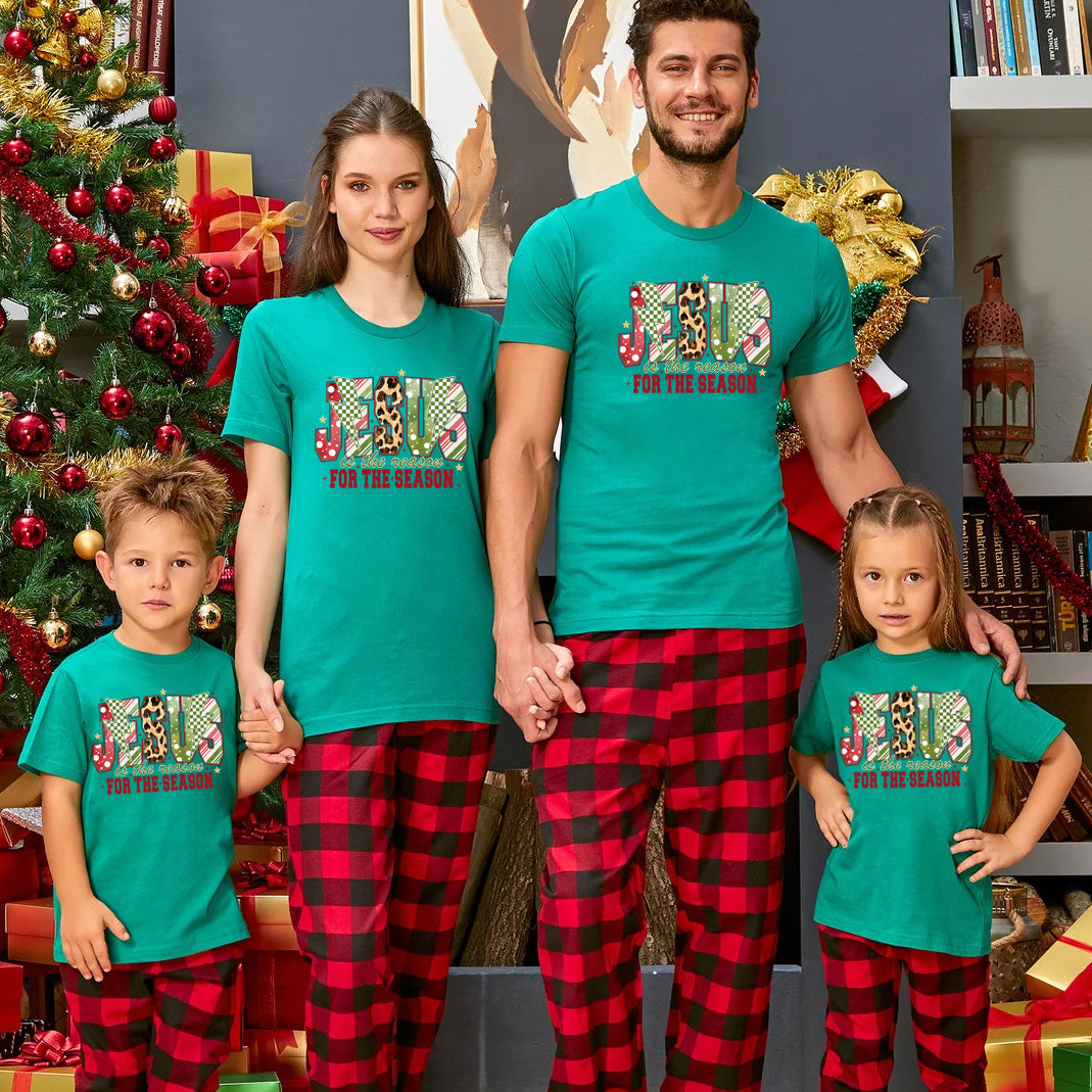 Personalized Jesus Is The  Reason Christmas Family Matching Shirts